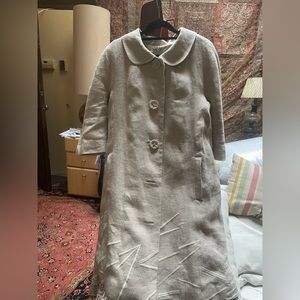 Vintage linen long jacket